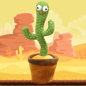 Dancing Cactus Toy with Recording - Rechargeable/Cell Operated Plush Funny Electronic Shaking Cactus Singing Dancing Cactus