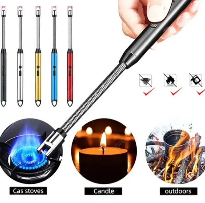 USB Rechargeable Flameless Arc Lighter | Flexible & Windproof Electric Wand Lighter - Image 5
