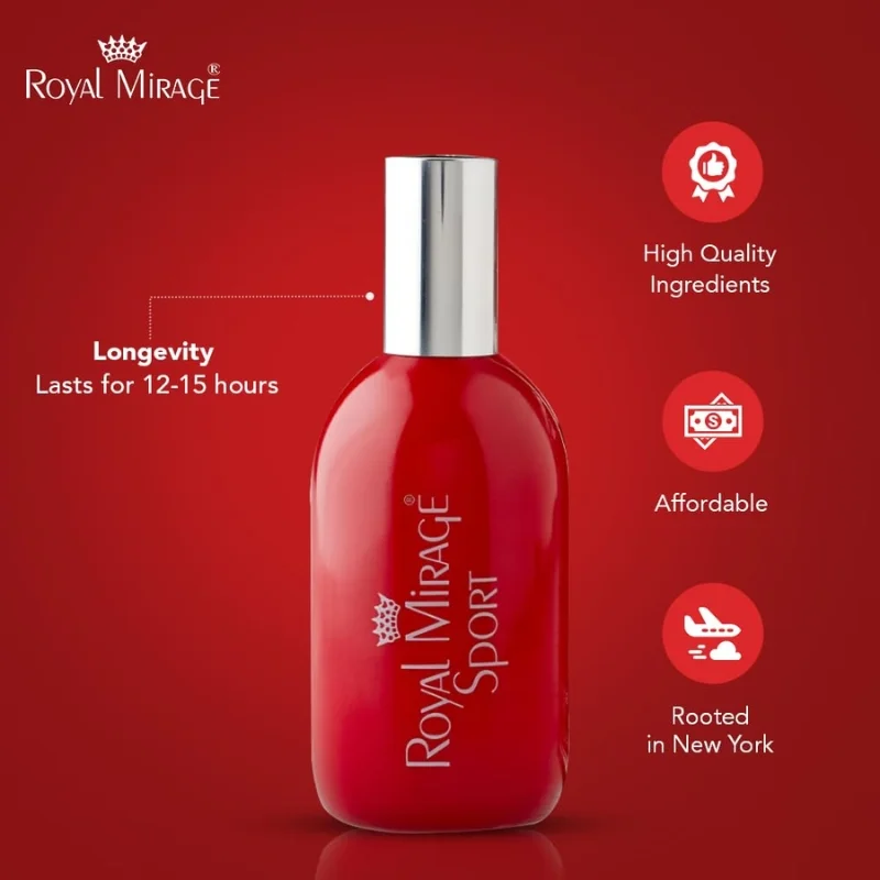 Royal Mirage Sport Eau De Cologne 120ml | Long-Lasting Refreshing Unisex Perfume - Image 4