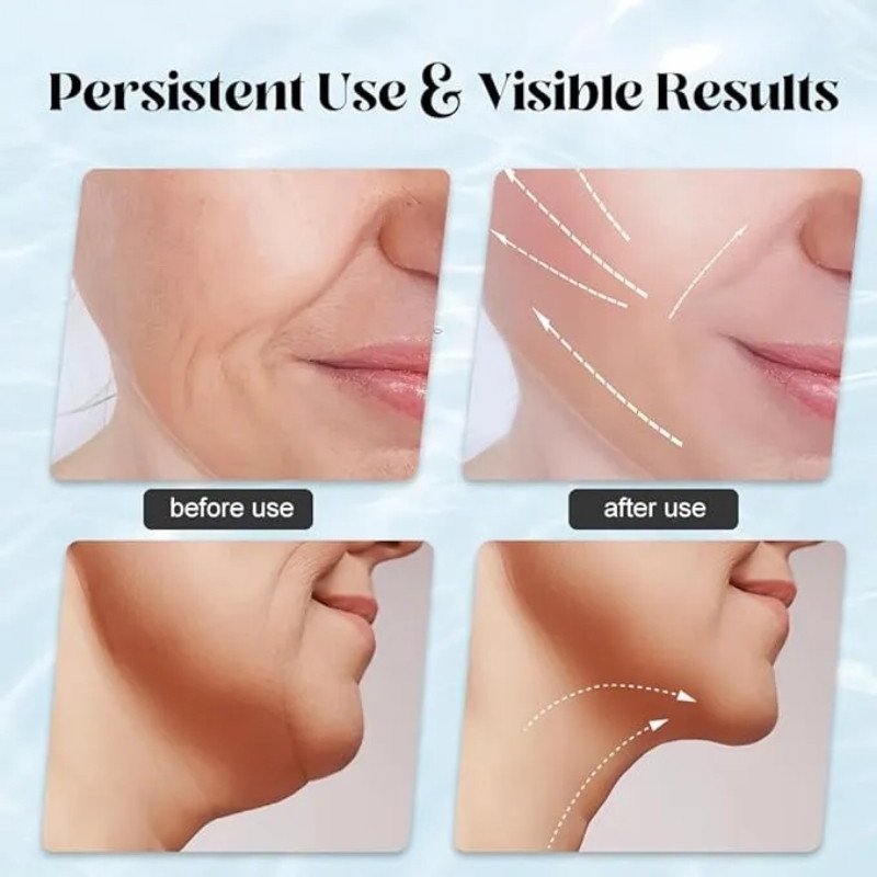 3-in-1 Rechargeable Face & Neck Massager | Red Light Therapy & Microcurrent Anti-Wrinkle Device - Image 3